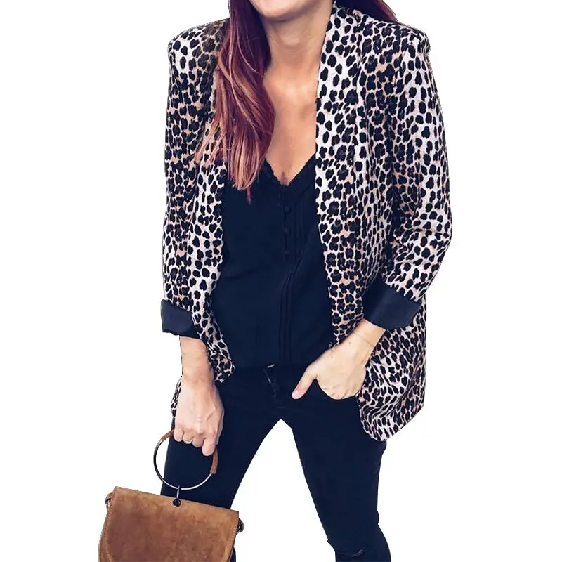 2019 England Style Women Printed Snake Blazer JacketS Work Office Lady Suit Blazers Feminio Long Sleeve Coat Womens Outerwear 2019 England Style Women Printed Snake Blazer JacketS Work Office Lady Suit Blazers Feminio Long Sleeve Coat Womens Outerwear