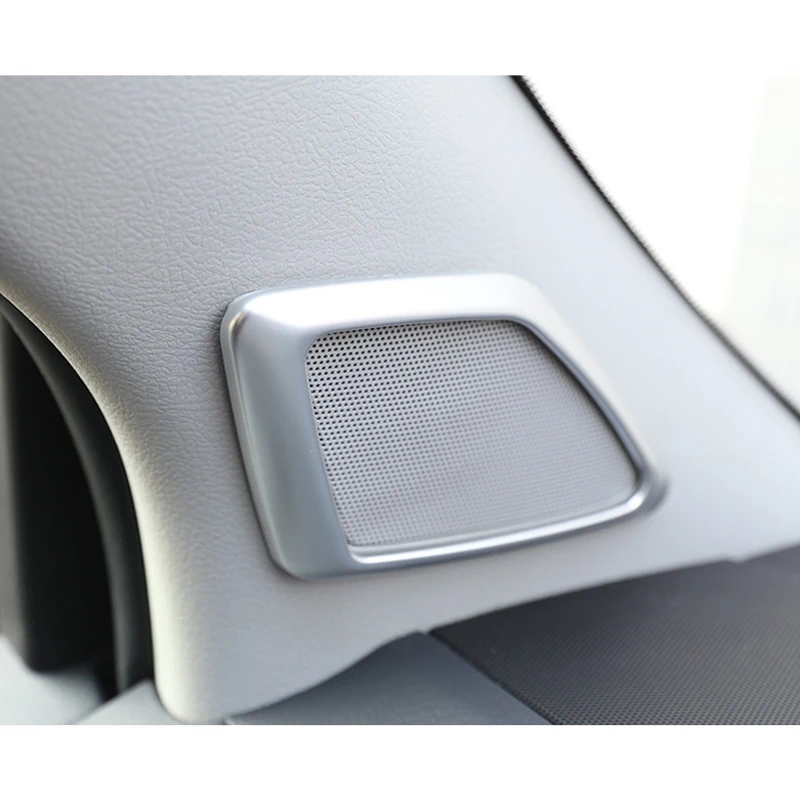 

Car Chorme A-Pillar Side Door Tweeter Speaker Cover Trim fit For Toyota Land Cruiser Prado 2018