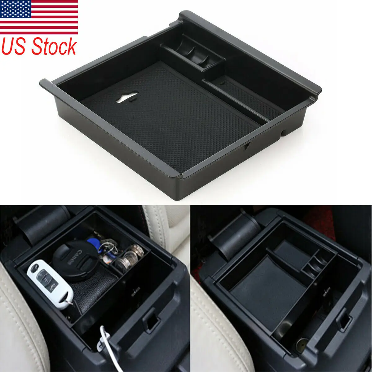 

For Toyota Tacoma 2016-2019Car Armrest Center Storage Box Container Glove Organizer Holder Case