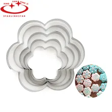 Moule à gâteaux en acier inoxydable, ustensile pour pâtisserie, Emporte biscuits de cuisine, ustensile de pâtisserie, 5 pièces/ensemble