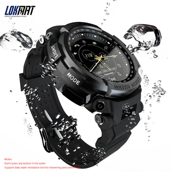 

LOKMAT Smart Watch MK28 1.14inch Screen BT4.0 Life Waterproof Pedometer Calories Sports Men Smartwatch for Android 6.0 / iOS 7.0
