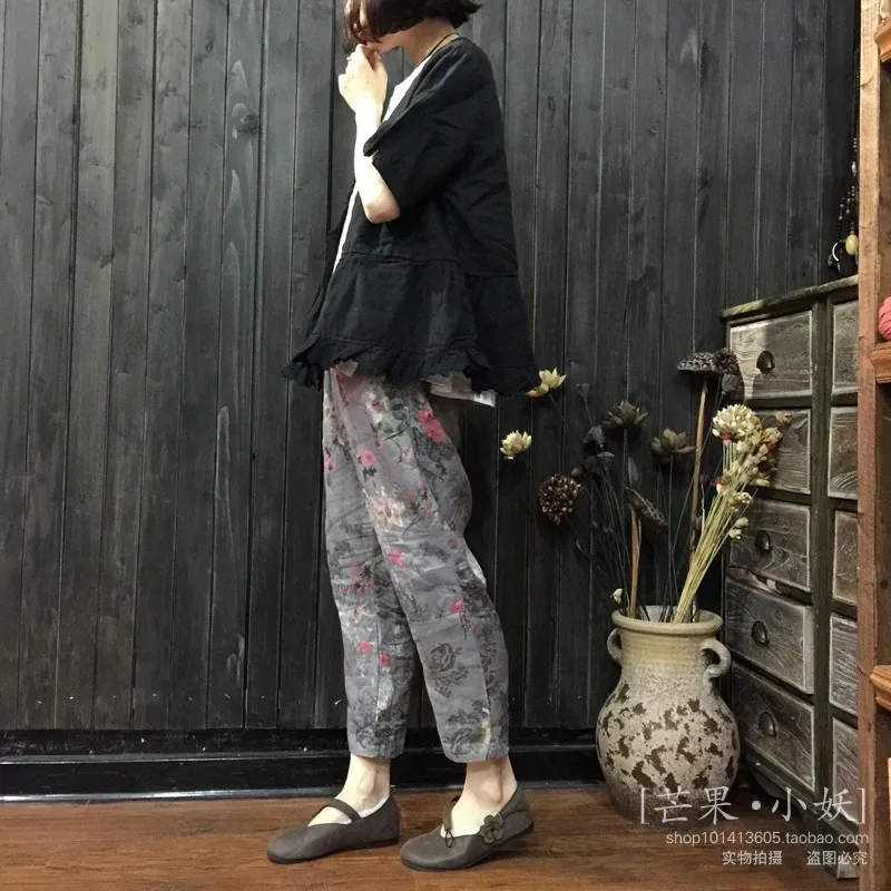 Мода 2019 г. летняя блузка для женщин Винтаж Blusas повседневное цветочный кружево до