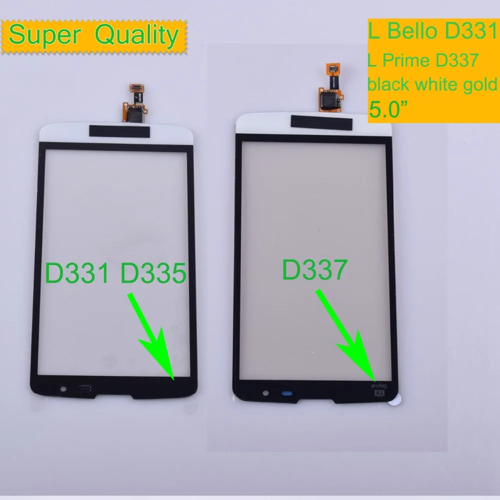 10 шт./лот для LG L Bello D331 D335 Touch Prime D337 TV сенсорный экран Сенсорная панель дигитайзер