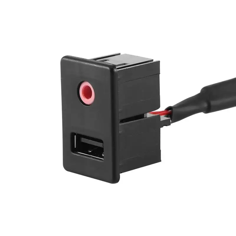 AOZBZ 2 шт. черный Удлинительный аудиокабель USB AUX адаптер для VW T0URAN MAGOTAN новый POLO