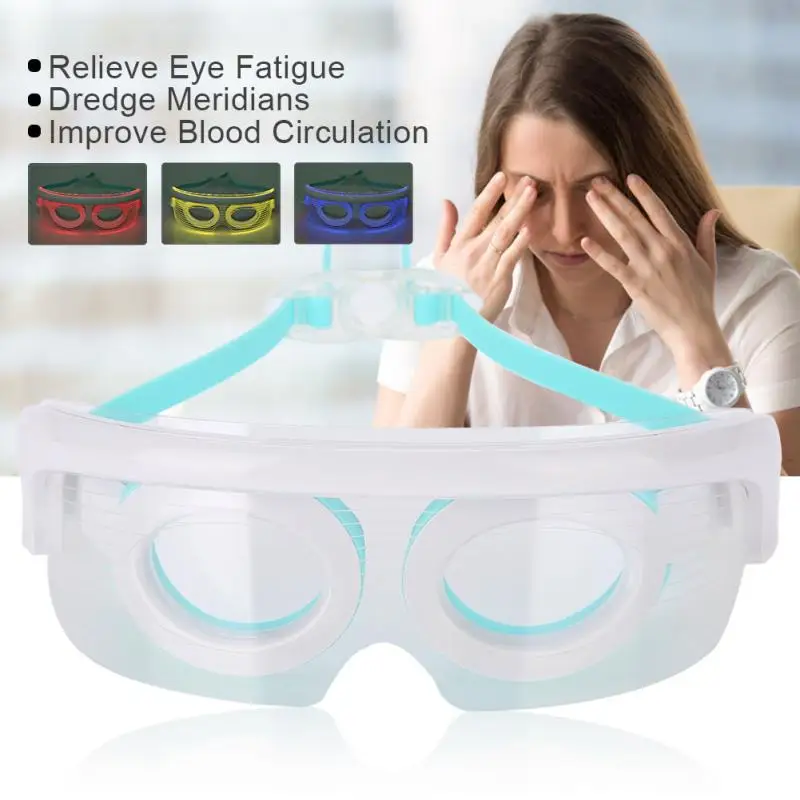 USB Electric Eye Massager Photon Rejuvenation LED Phototherapy Heating