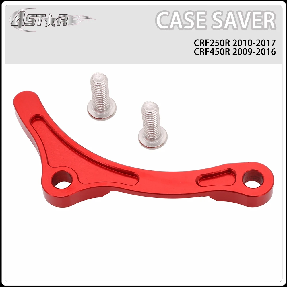 

Motorcycle CNC Red Aluminum Guard Engine Case Saver Protector For HONDA CRF250R CRF 250R 2010-2017 CRF450R CRF 450R 2010-2016
