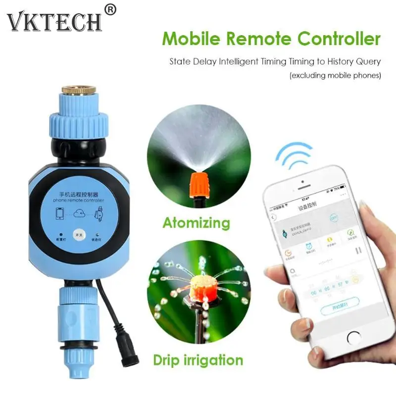 

Automatic Water Timer Smart Phone Remote Garden Irrigation Controller Timer Electronic Intelligent Watering System EU/US Plug