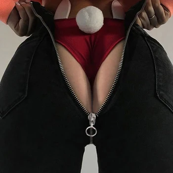 

High Waist Back Zipper Light Blue Skinny Jeans Woman Casual Sexy Denim Pencil Pants Street Style Womens Ankle Slim Cotton Jeans