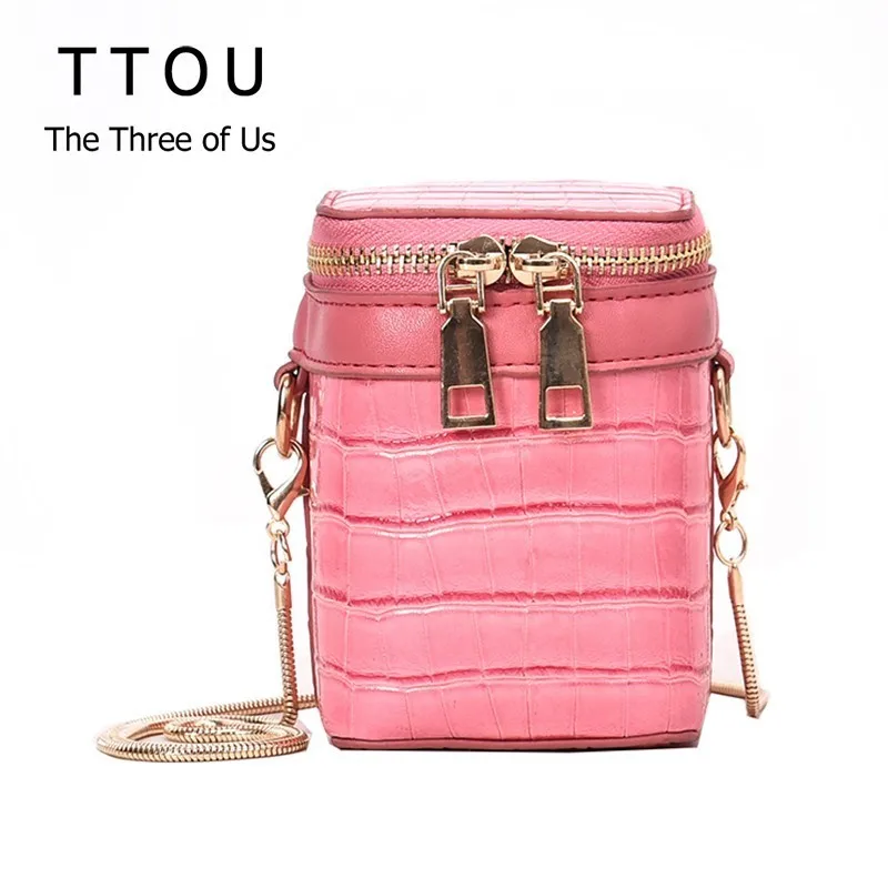 

TTOU Vintage Crocodile Pattern Shoulder Bag Fashion PU Leather Women Handbag Luxury Ladies Mini Bag Crossbody Bag bolsa feminina