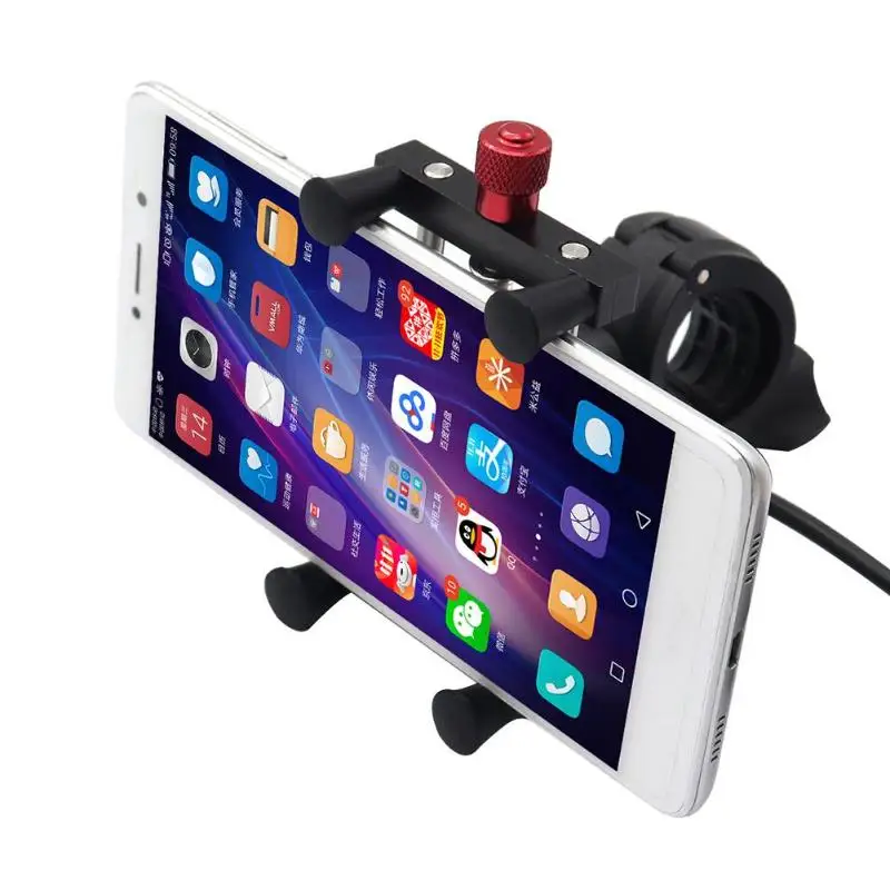 Алюминий сплав велосипедный держатель для телефона USB Зарядное устройство MTB