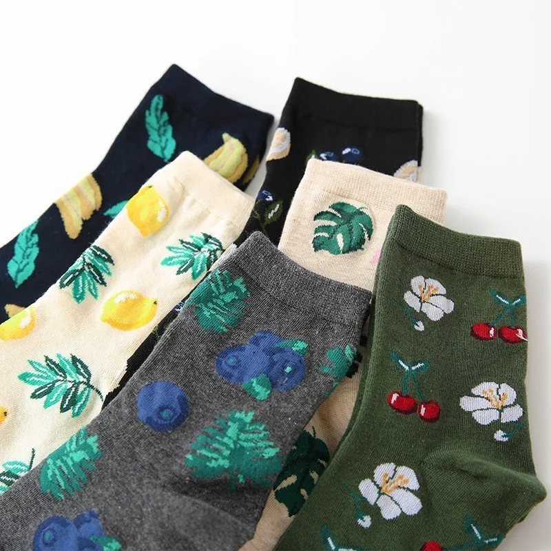 

Jacquard/Plants Printing Pattern Art Socks Women Korean Animal/Cactus Socks Funny Socks Kawaii Sokken Calcetines
