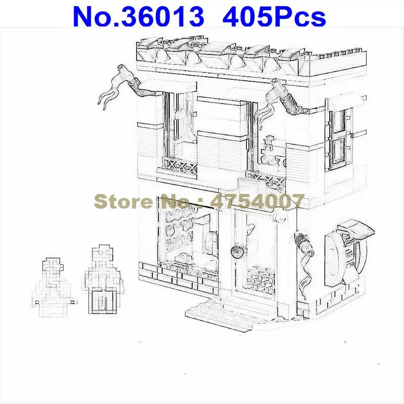 

36013 405pcs city the brand store set building blocks compatible 40305 toy