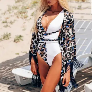 

Misswim 2020 Leopard print swimsuit one piece bodysuit female Deep v neck swimwear women monokini Bathing suit one piece suits