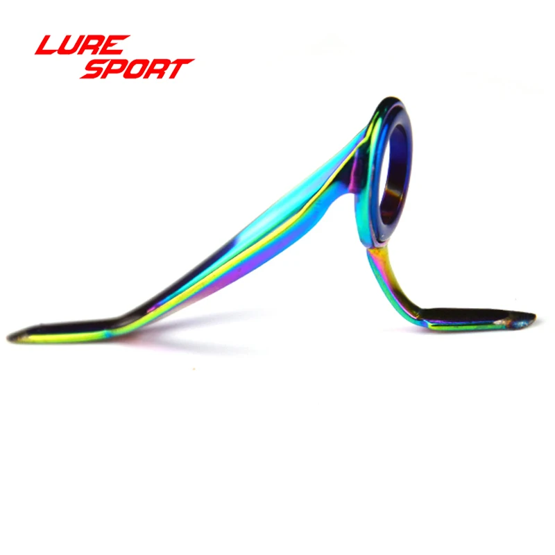 

LureSport 7pcs Guide and Top set LC multicolor frame Boat Rod Building Component guide Fishing Pole Repair DIY Accessory