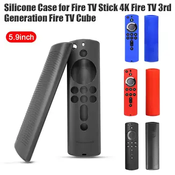 

Silicone Case for Fire TV Stick 4K Fire TV 3rd Generation Fire TV Cube 5.9 Inch Remote Control Anti-slip Dustproof Shock Absorpt