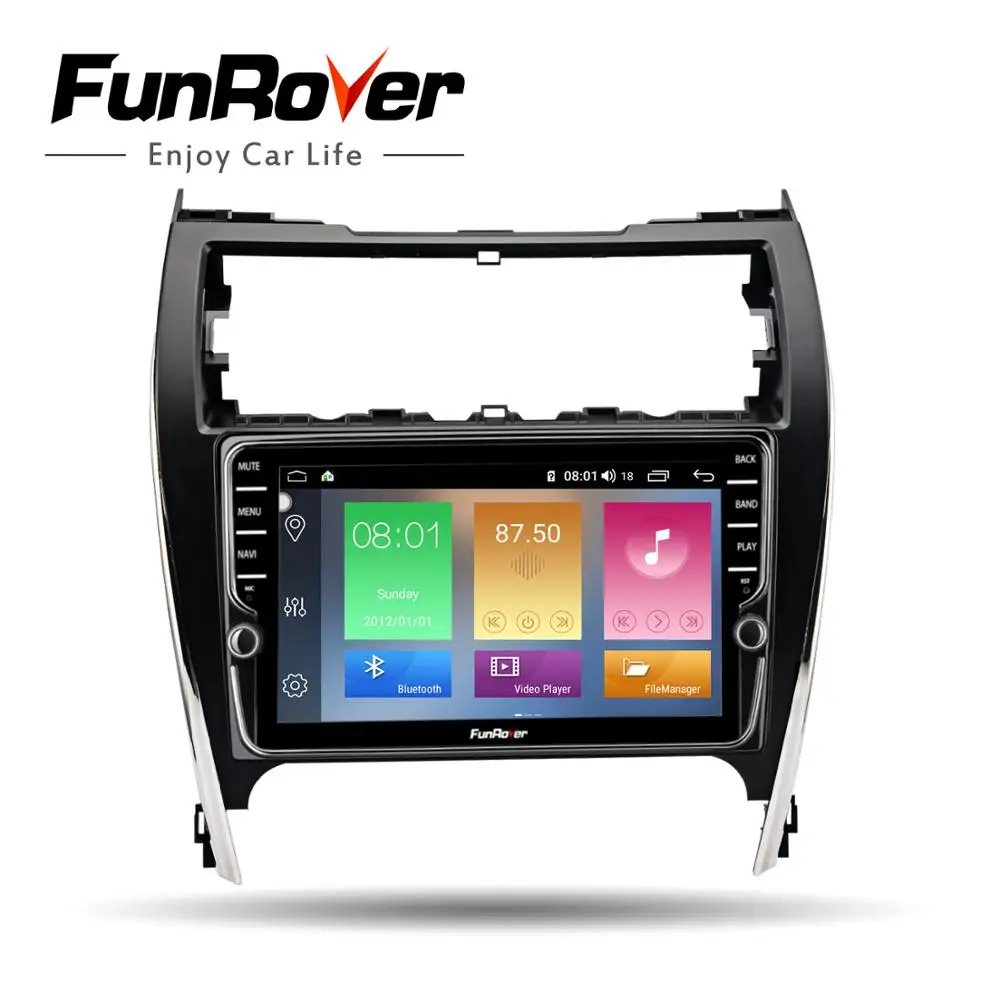 Funrover 8 ядерный android 9,0 автомобильный dvd мультимедиа для Toyota Camry 50 2012 2013 радио gps навигационная система navi Стерео DSP BT