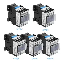 CJX2-1810 контактор для монтажа на рейку промышленный электрический контактор 24V DC/36 V DC/48 V DC/110 V AC/380 V AC