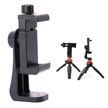 

Universal 360 Degree Rotating Tripod Mount Vertical Horizontal Holder Adapter Stand Clip Bracket For Smart Phone Watching Video