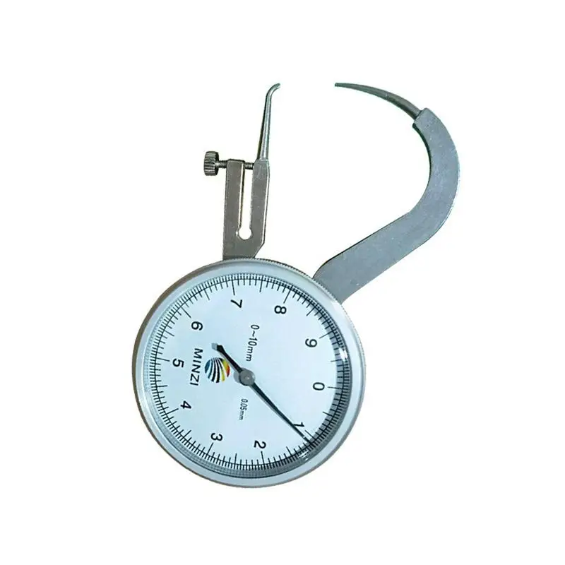 

Thickness Gauge Curved Tip Measuring Pipe Wall Thickness Gauge Caliper 0-10mm Measure Thickness Tool