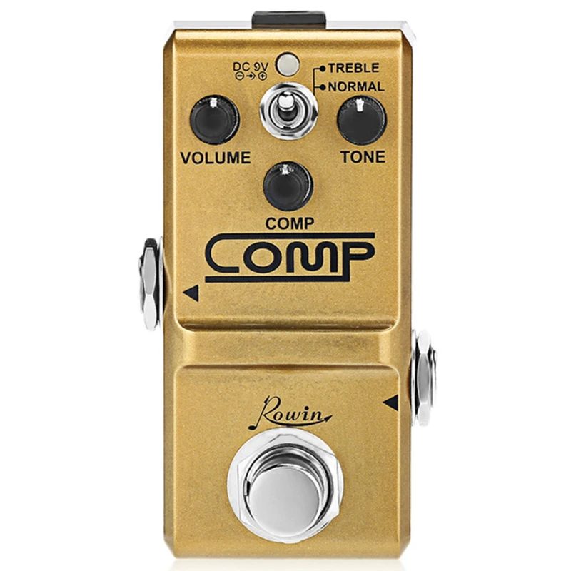 

HOT-Rowin Mini Guitar Effect Pedal Compressor Guitar Effect Comp Pedal For Electric Guitar