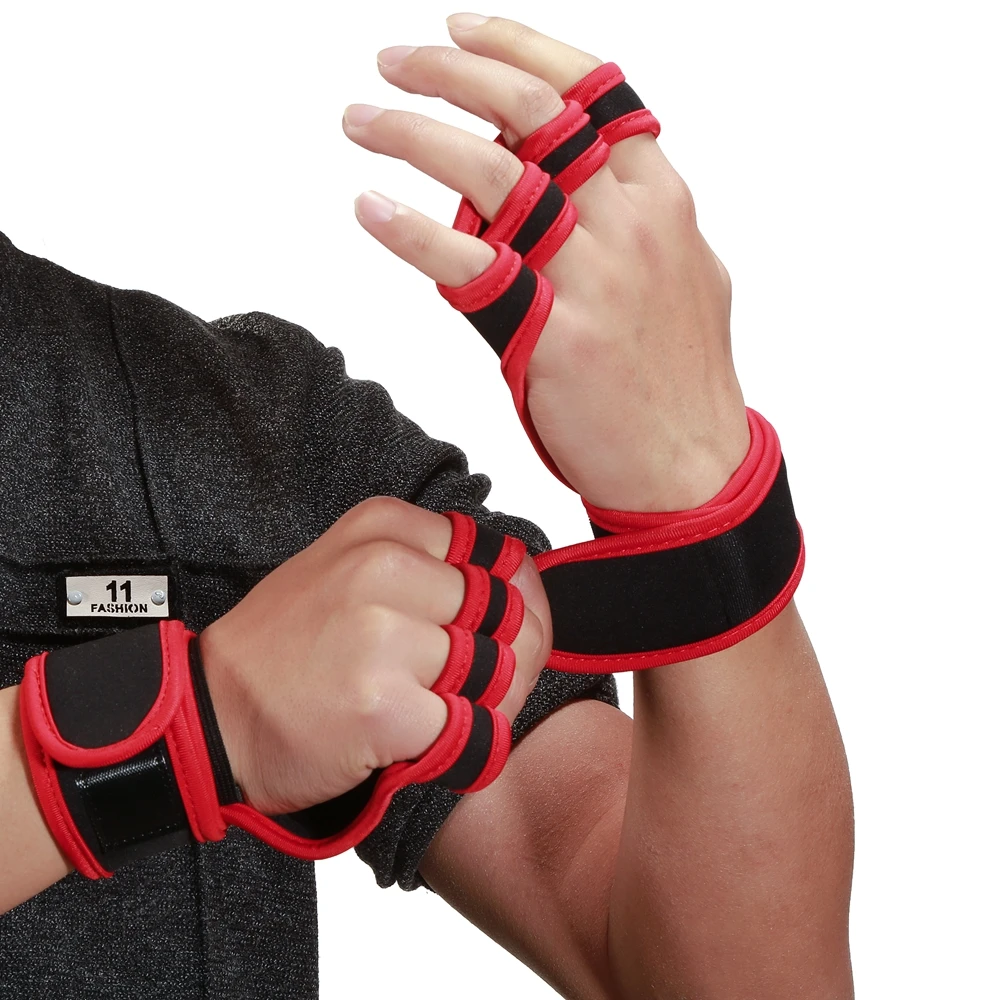 Gym Gloves Weight Lifting Training Gloves Women Men Fitness Sports Body Building Gymnastics Grips Gym Hand Palm Protector
