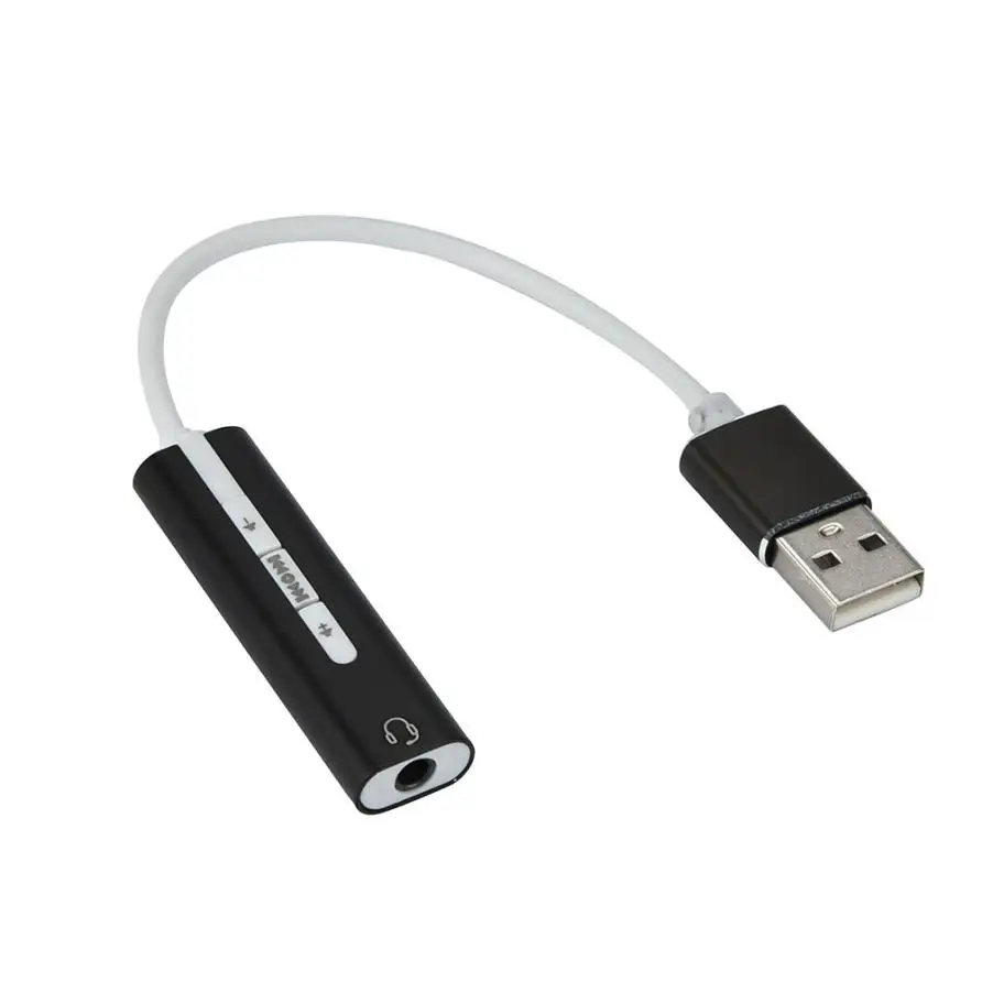 Usb 7.1 Sound Card External Converter Adapter With 3.5Mm Aux Stereo For Mac Notebook |