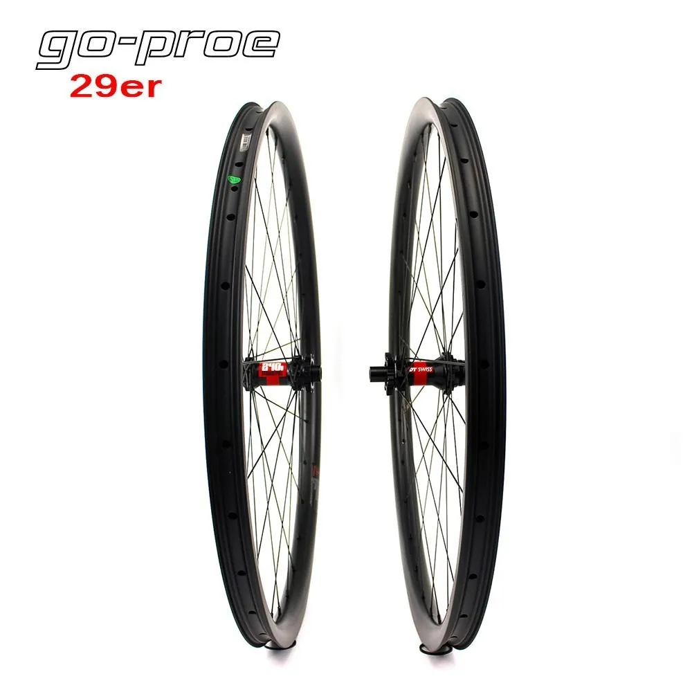 Flash Deal Super Light Weight 355g 29er MTB Rim Mountain Bike Carbon Wheel Tubeless Ready XC Wheelset Hookless With  DT Swiss 240 Hub 3