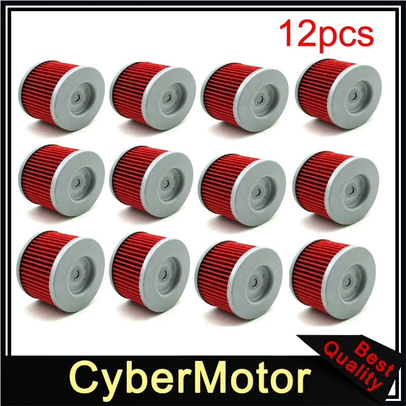 

12x Oil Filter For Honda XR500 XR350 XR250 Kawasaki KLX140 KLX125 KLX250 KLX300