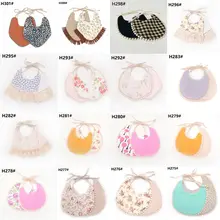 Новейший стиль детский нагрудник одежда для малышей Детское Хлопковое полотенце детский слюнявчик цветочный ужин Кормление двухслойные милые нагрудники для девочек 0-3 года