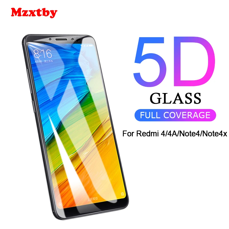 

5D Full Cover Tempered Glass ForXiaomi 4 4A 4x RedMi Screen Protector ForXiaomi RedMi Note4 Note4x Protective Glass Film