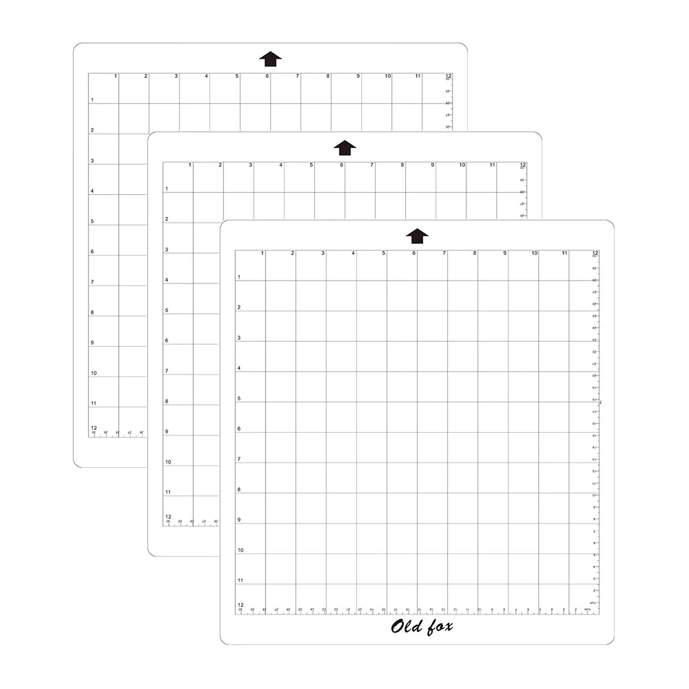 3 шт. сменный коврик для резки прозрачный клейкий коврик с измерительной сеткой 12 на 12 дюймов для Силуэт КАМЕЯ плоттер машина