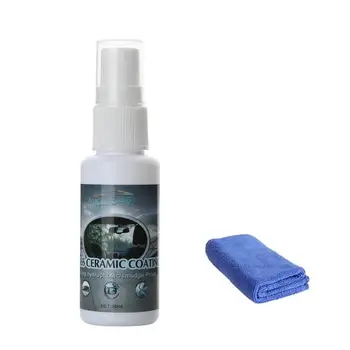 

30mL Car Glass Anti-Rain Coating Auto Detailing Liquid Nano Hydrophobic Repellent Agent Auto Motorcycle liquid skin wi/no Towel