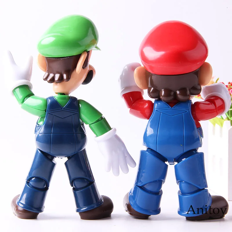 Super Mario Bros Figure Action Luigi Mario Doll Collection Model Toys