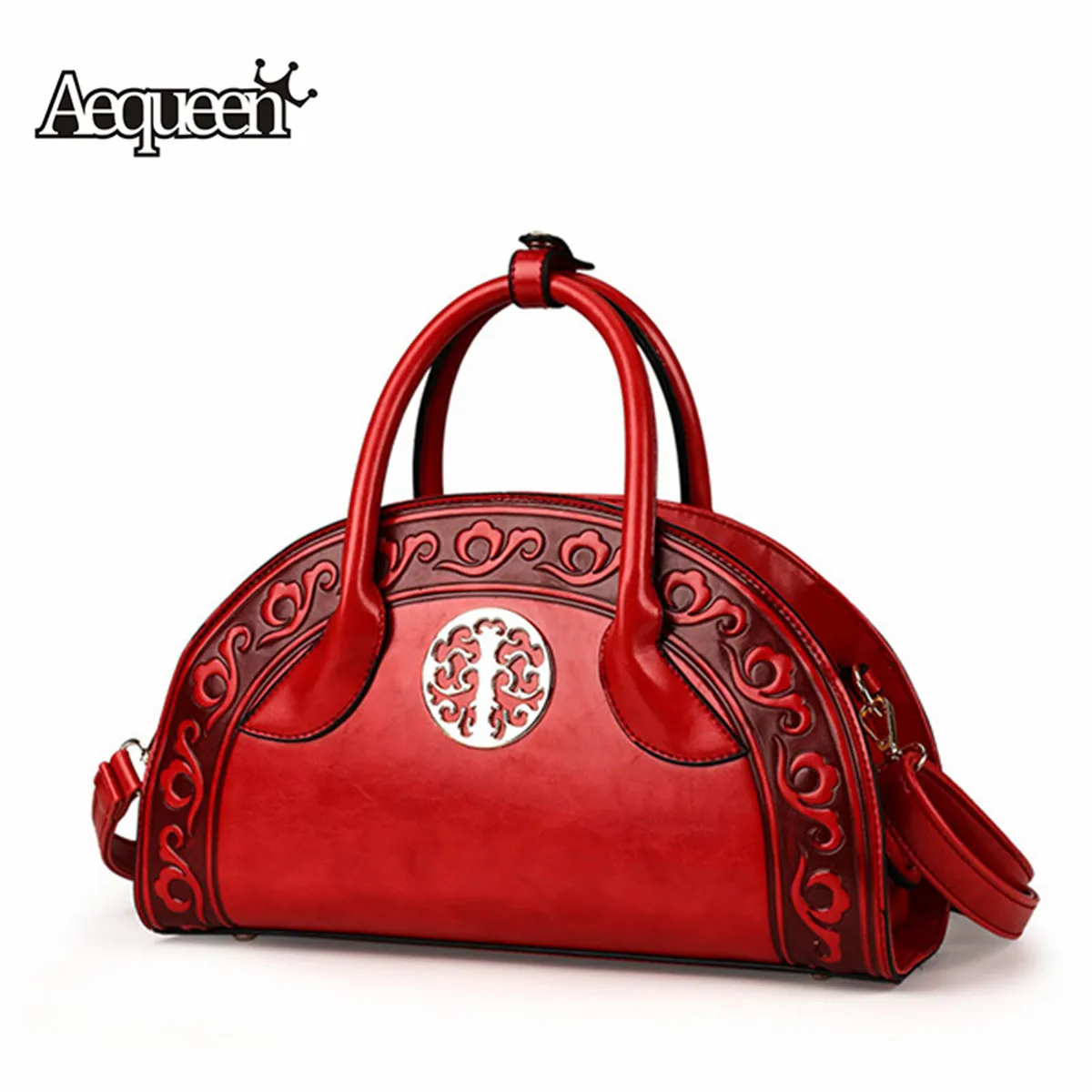 Женская сумка через плечо Bolsa Feminina красная винтажная дизайнерская из