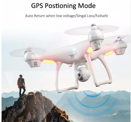 SJRC S70W GPS RC Квадрокоптер Wifi Дрон с камерой FPV 1080P камера селфи удержание высоты