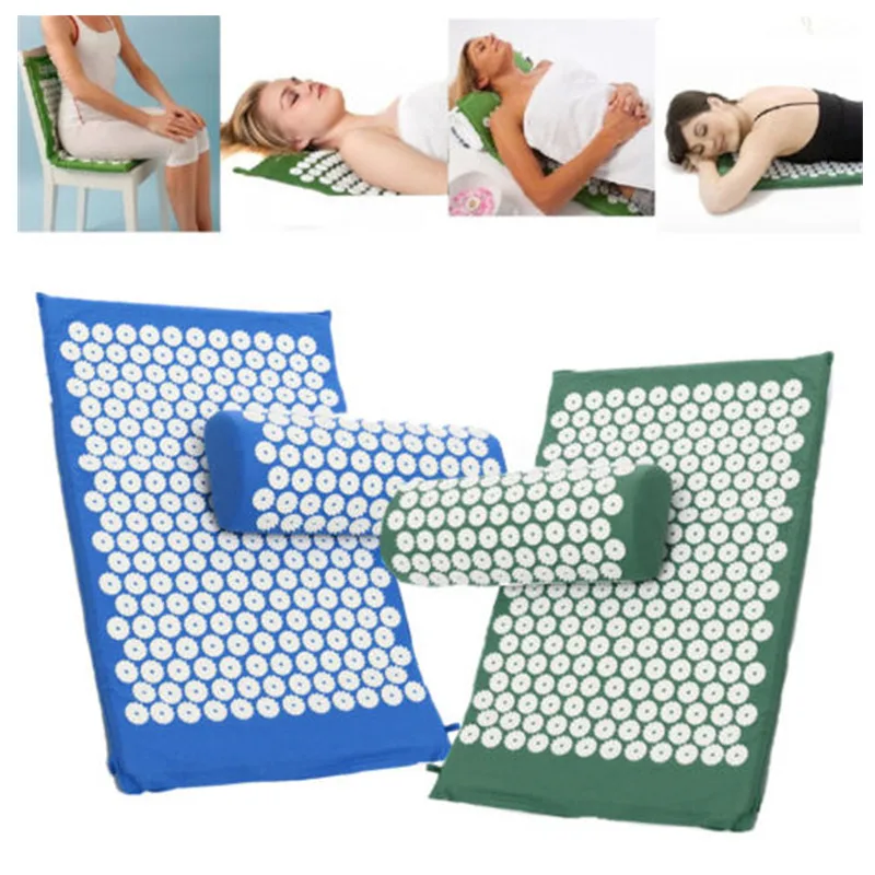 Massager Cushion Acupuncture Sets Relieve Stress Back Pain Acupressure Pillow Massage Mat Rose Spike Massage and Relaxation