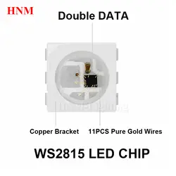 12 В WS2815B светодиодный чип; 5050 SMD пиксель rgb Цифровой Adressable полноцветный светодиодный чипы; 6 контактов с WS2815 IC встроенный; SOP-6; 1000 шт./пакет