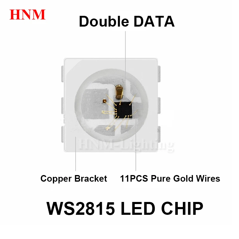 Светодиодный чип WS2815B 12 В 5050 SMD RGB Pixel цифровой Adressable Full Color светодиодный 6pins с WS2815 IC