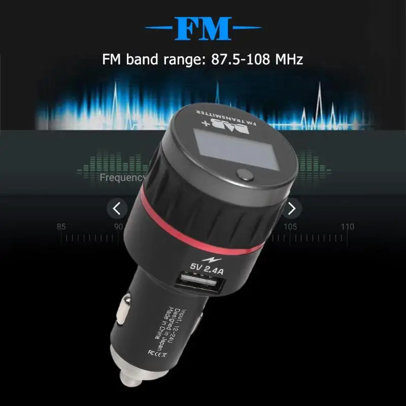 DC 12 V 24 Bluetooth FM передатчик автомобильный комплект громкой связи dab цифровой радио