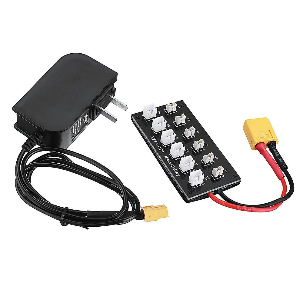 

JKK01 3.7V 1S Lipo Battery Charger Board XT60 & DC5.5 Power Adapter For RC Drone FPV Quadcopter Multicopter Part Accessories