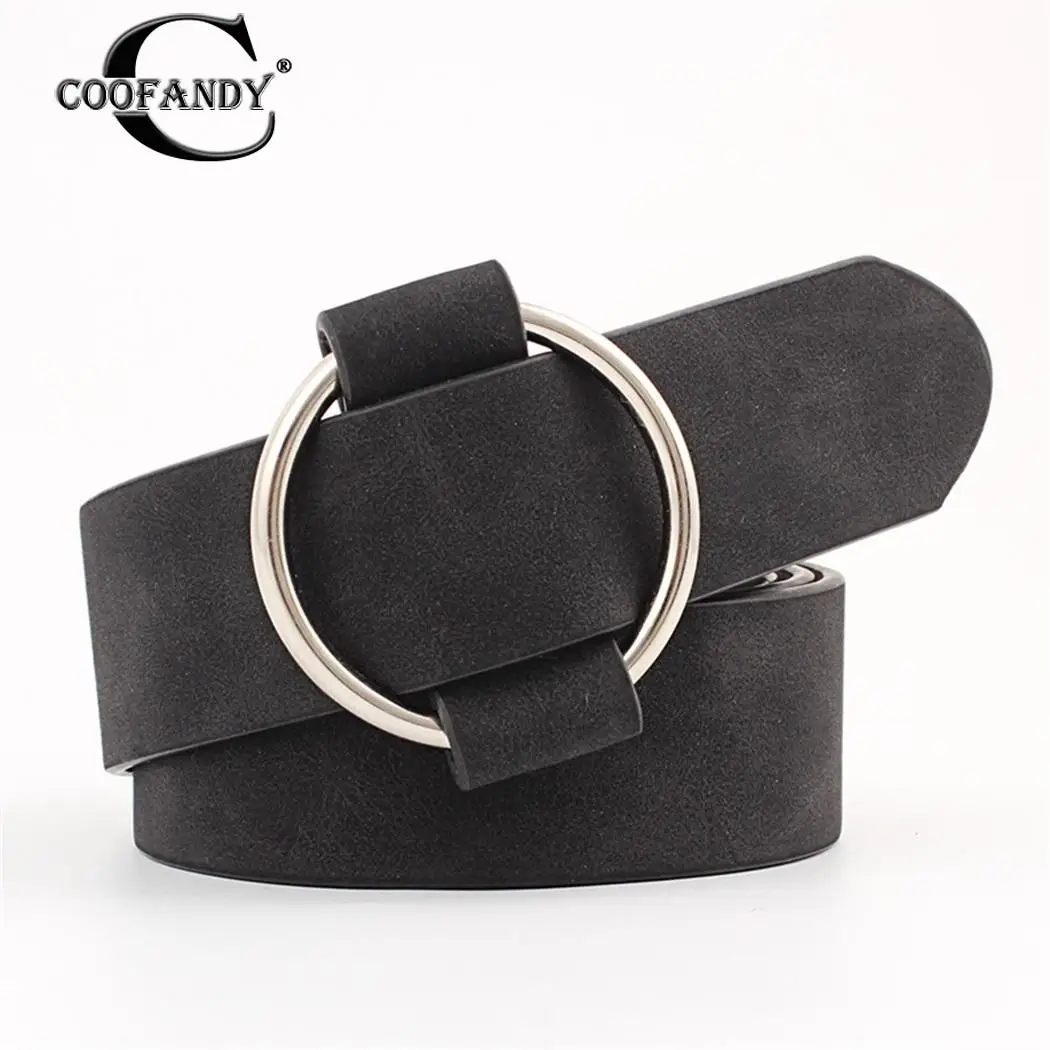 

womens designer round casual ladies belts for jeans Modeling belts without buckles leather belt Gifts