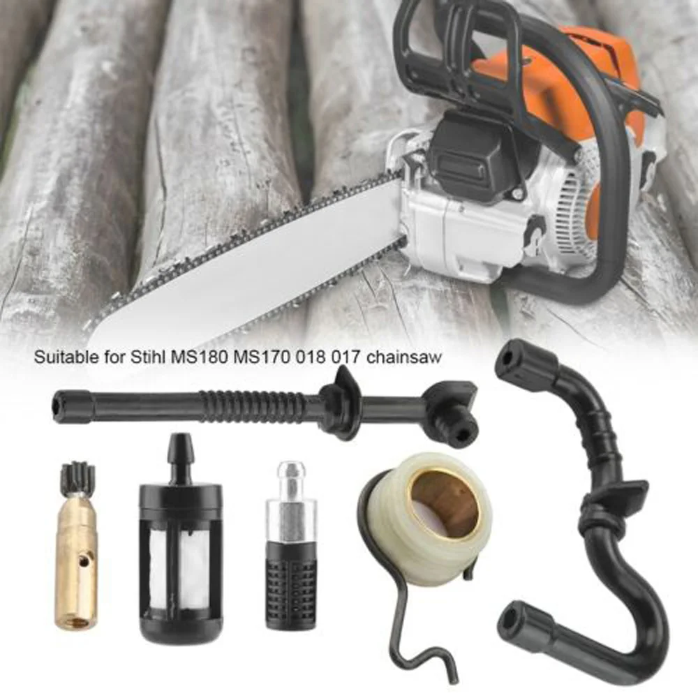 Oil Pump Fuel Filter Worm Rod Pipe For STIHL MS170 MS180 MS210 MS230 Chainsaw
