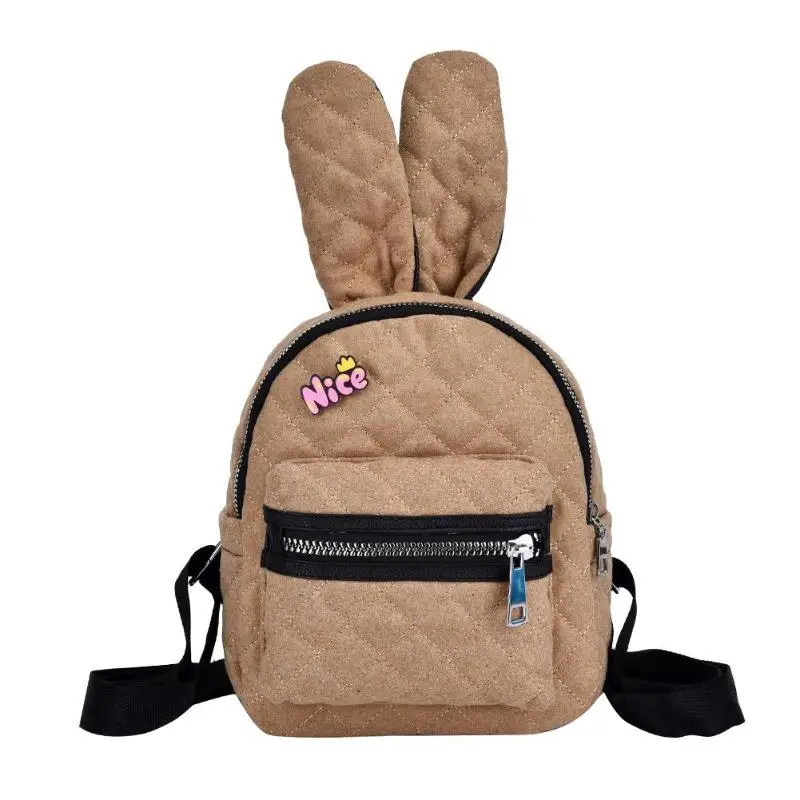 

Girls School Backpack Cute Rabbit Ears Shoulder Bags Mini Backpacks Casual Women Travel Knapsack Small Women Backpack