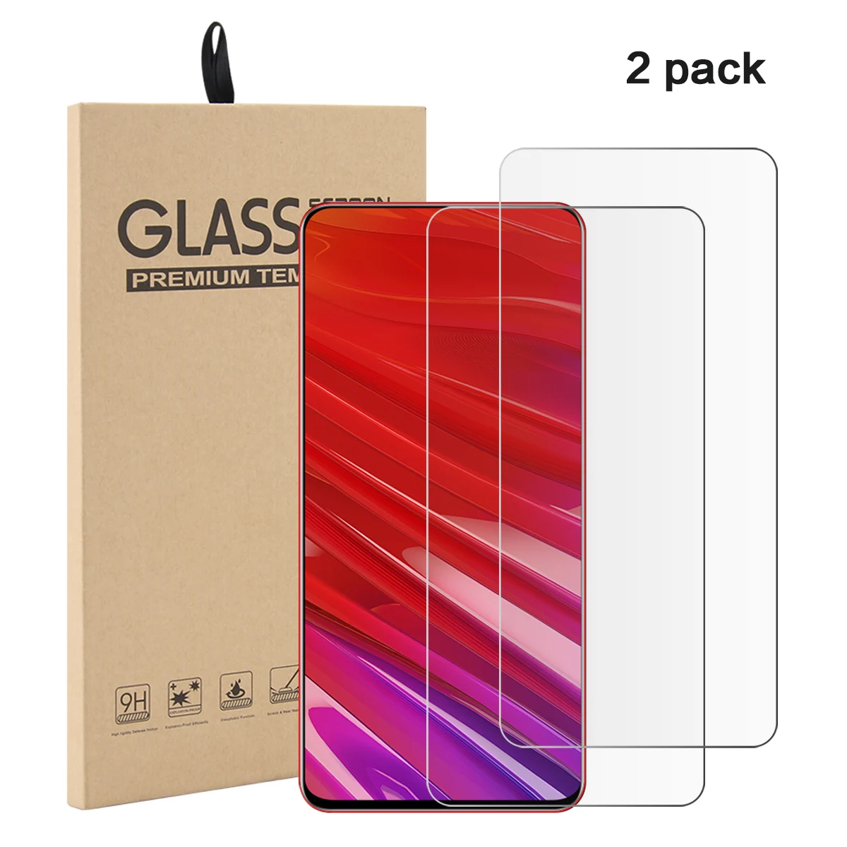 

2PCS 9H Tempered Glass For Lenovo Z5 Pro GT Screen Protector Anti-Scratch For Lenovo Z5 Pro GT Protective Film With Paper Box