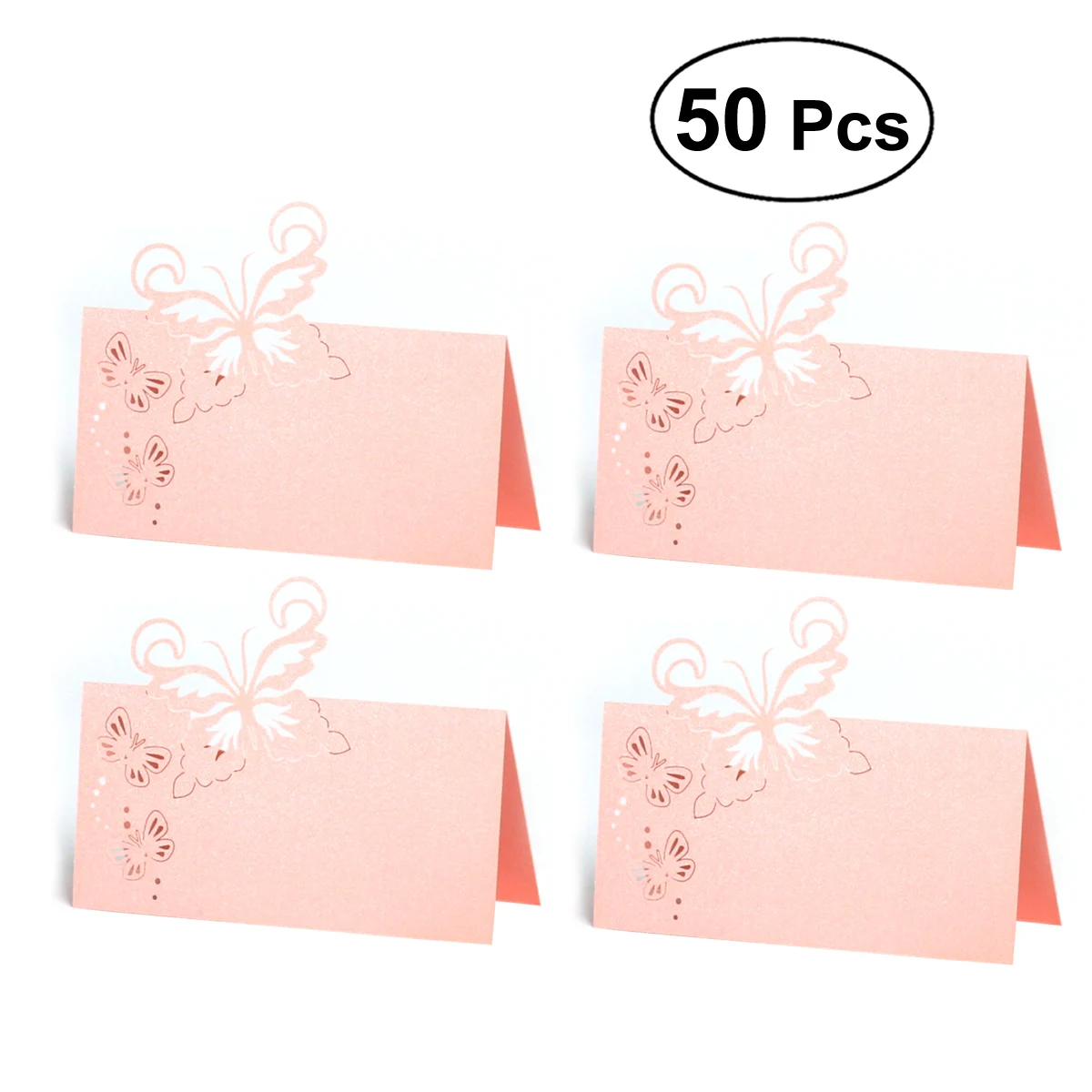 50Pcs Hollow Butterfly Table Decoration Small Tent Name Place Cards Beautiful Table Name Cards for Celebration Party