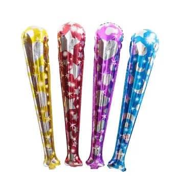 

Cheering Aluminum Foil Balloon Fighting Concert Sports Inflatable Stick With Bell Sporting Goods