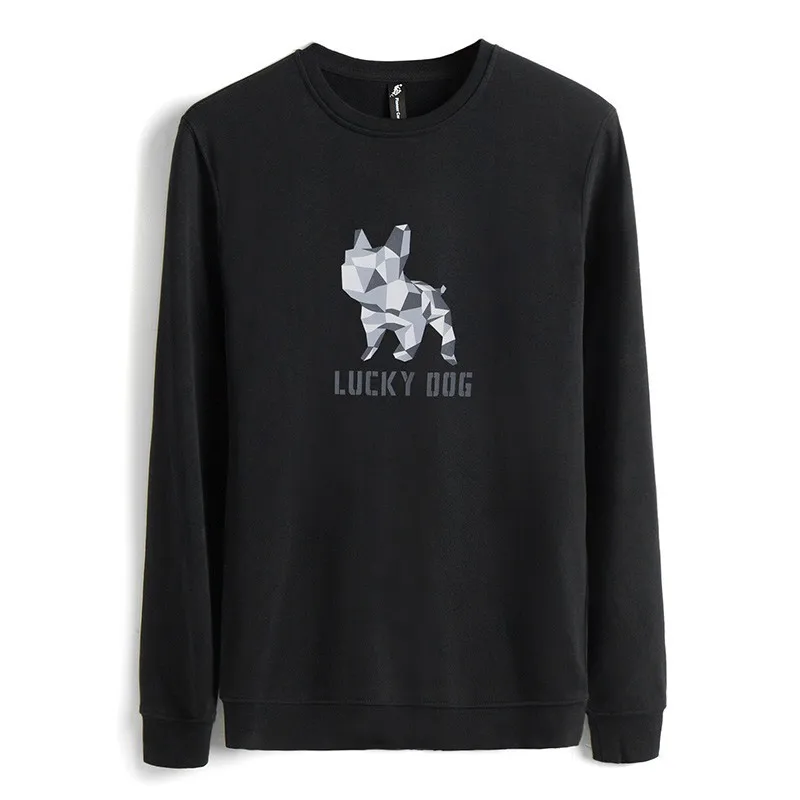 

Pioneer camp new spring hoodies sweatshirt men brand clothing fashion dog printed sweatshirt