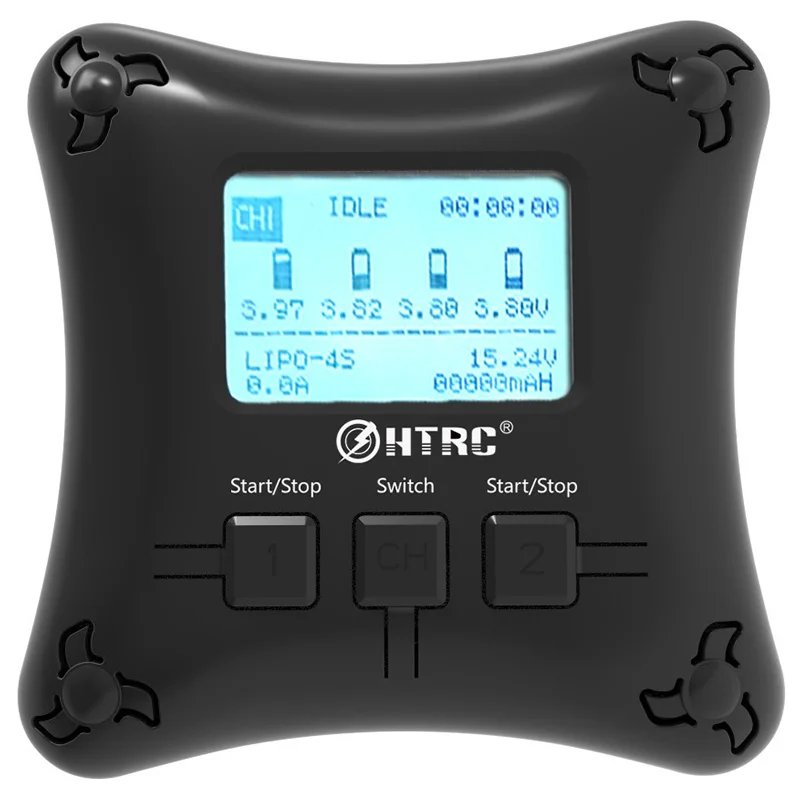 Htrc H4Ac Duo 20 Вт 2A 2Ch 2 S 4 Lipo зарядное устройство для моделей Rc Racing Racer запасные части