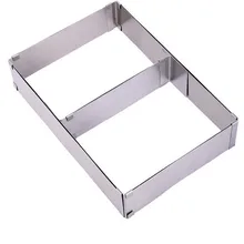 Новые Регулируемые домашние кухонные для Мусса из нержавеющей стали кольцо для торта Формы для выпечки квадратной формы форма для выпечки печенья резаки