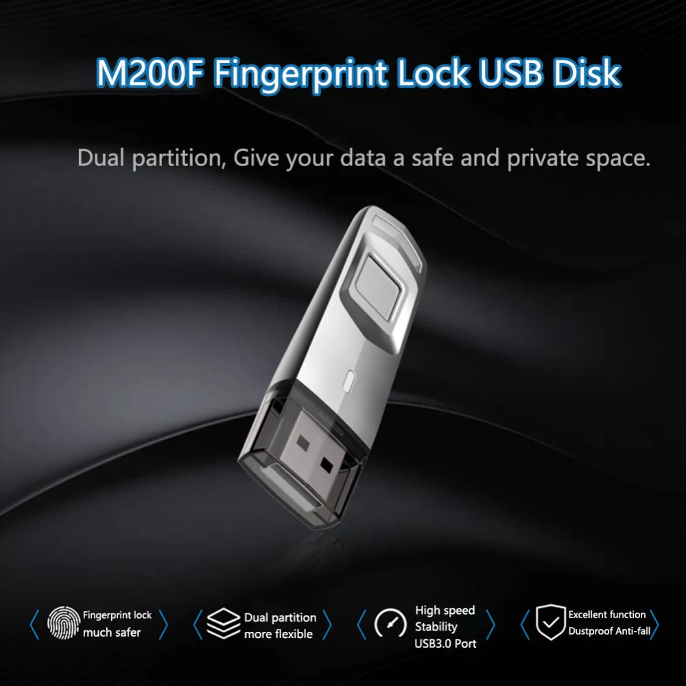 Fingerprint Lock U Disk USB Flash Drive Pen Drive Fingerprint Encrypted